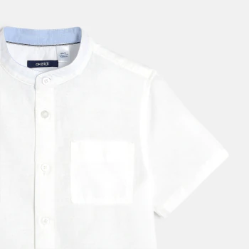 Shirt with a mandarin collar