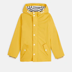 Water-repellent hooded slicker