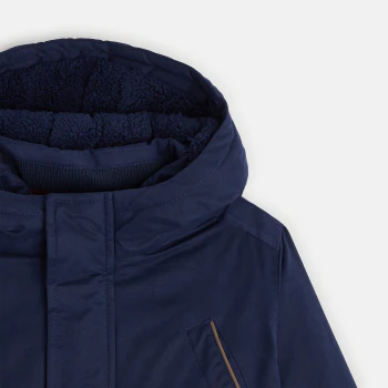 Parka with a sherpa fleece lining