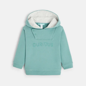 Green fleece hoodie