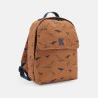 Boys' orange printed pre-school backpack