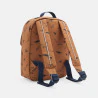 Boys' orange printed pre-school backpack