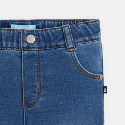 Pull-on jeans with elastic...