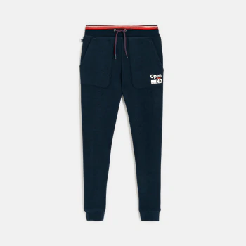 Boy's blue fleece joggers