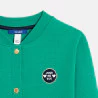 Girls' green fleece campus sweatshirt