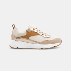 Girls' beige running shoes