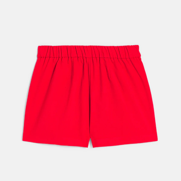 Girls' chic red shorts