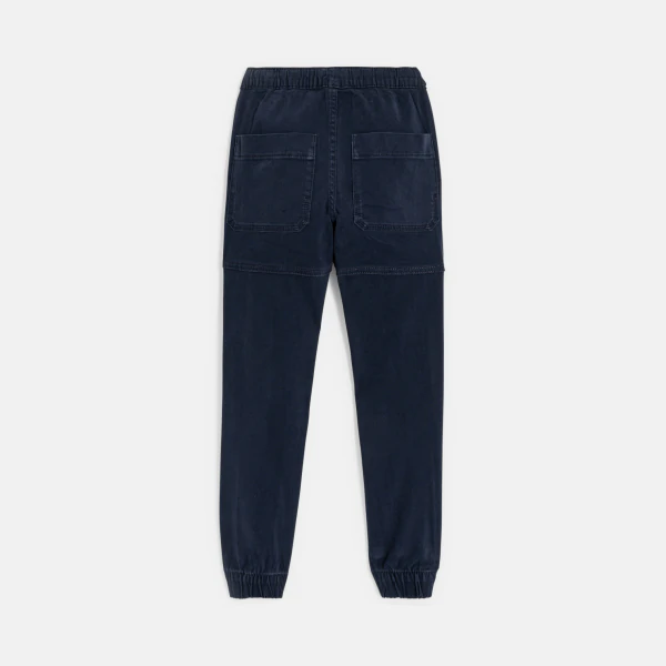 Boys blue canvas cargo pants