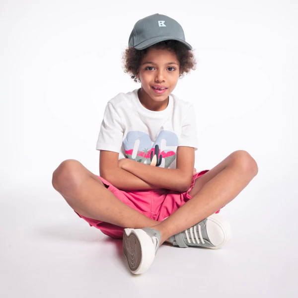 Kids' canvas baseball cap