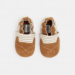 Newborns' beige leather...