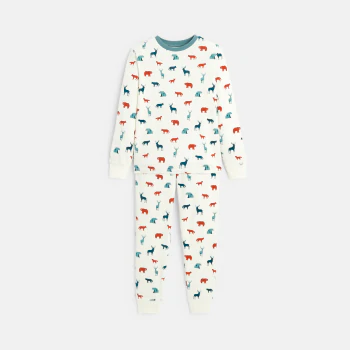 Boys' 2-piece printed velvet pyjamas