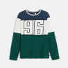 Boys' green "96" long-sleeved T-shirt