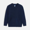 Boys' blue kangaroo pocket jumper