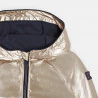 Girl's yellow metallic-effect jacket