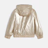 Girl's yellow metallic-effect jacket