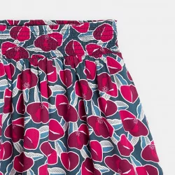 Girls' short pink printed...