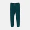 Boys' green fleece jogging bottoms