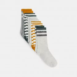 Boys' multicoloured striped socks