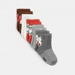 Jacquard animal socks (5-pack)