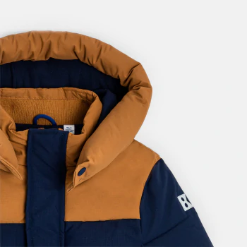 Boys' navy blue hooded jacket