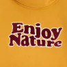 Boys' saffron yellow sweatshirt with slogan