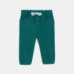 Baby girls' green corduroy...