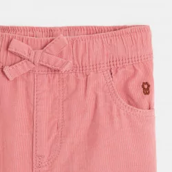 Baby girls' pink corduroy...