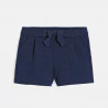 Girls navy-blue polka-dot shorts