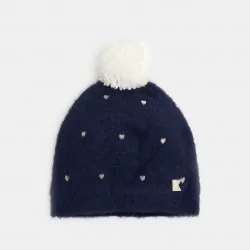 Girls' blue hat with...