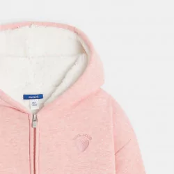 Girls pink zipped hooded...