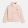 Girls pink fleece sweatshirt