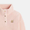 Girls pink fleece sweatshirt