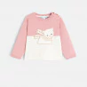 Baby girl’s embroidered bear knit sweater