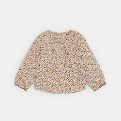 Baby girlu2019s printed seersucker blouse