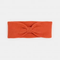 Baby girlu2019s orange knit headband