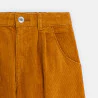 Girls brown velour wide-leg pants