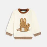 Baby boyu2019s beige rabbit knit sweater