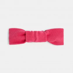 Baby girl’s pink rib knit headband