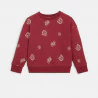 Boy's red printed sweatshirt