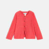 Baby girlu2019s pink fancy knit cardigan