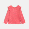 Baby girlu2019s rib knit T-shirt with ruffles