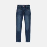 Boy's blue faded slim-fit jeans