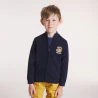 Boys black stand-up collar cardigan