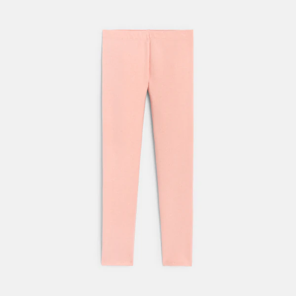 Leggings en molleton irisé rose Fille