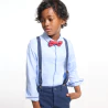 Cotton shirt and bow tie