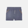 Baby boy's mottled blue fleece shorts