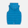 Boy's blue lightweight sleeveless down jacket