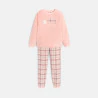 Girl's pastel pink 2-piece pyjamas