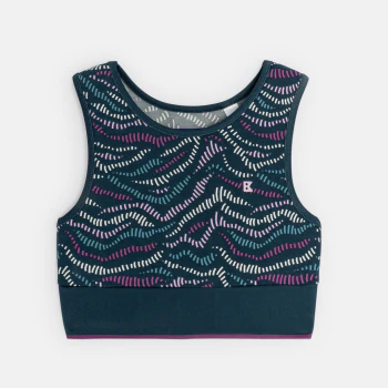 Girl's printed sports bra