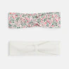 Baby girl's white jersey headband (set of 2)